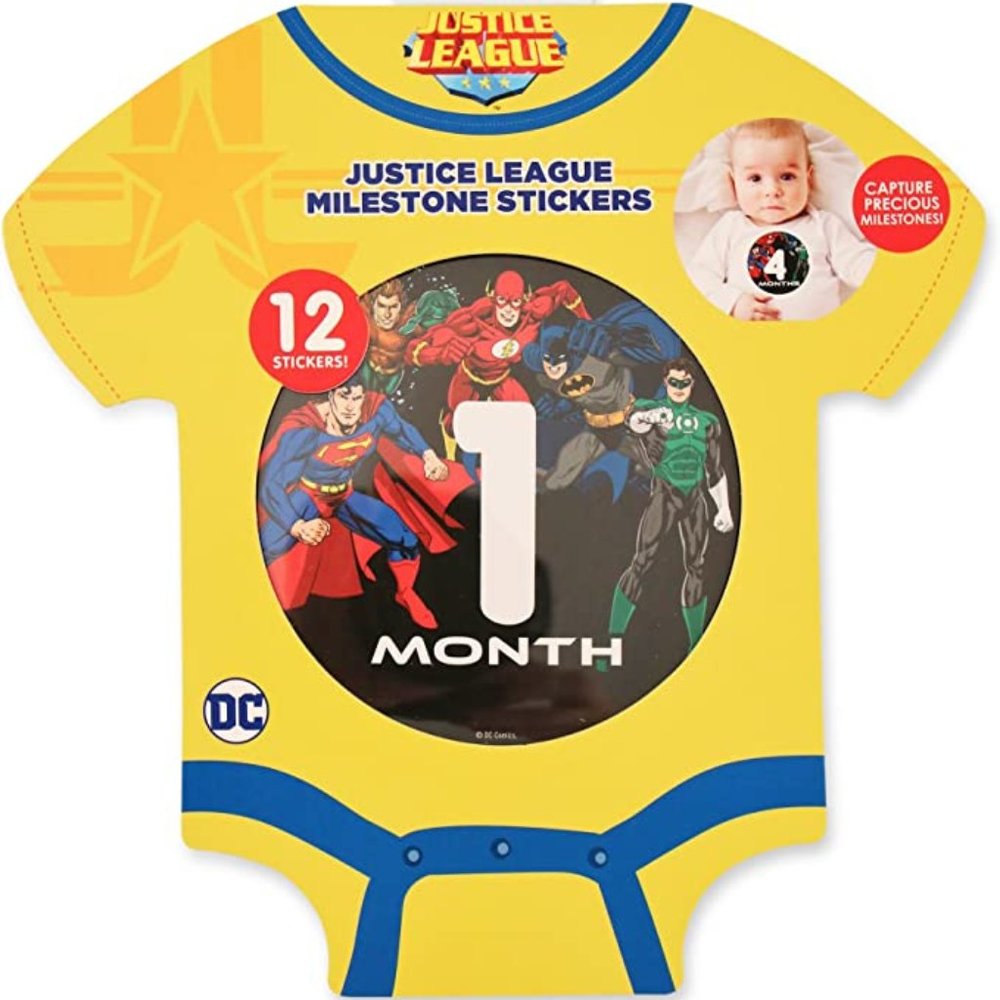 🌸3/$15🌸 DC Comics Baby Boys Justice League Belly Stickers Gift Set